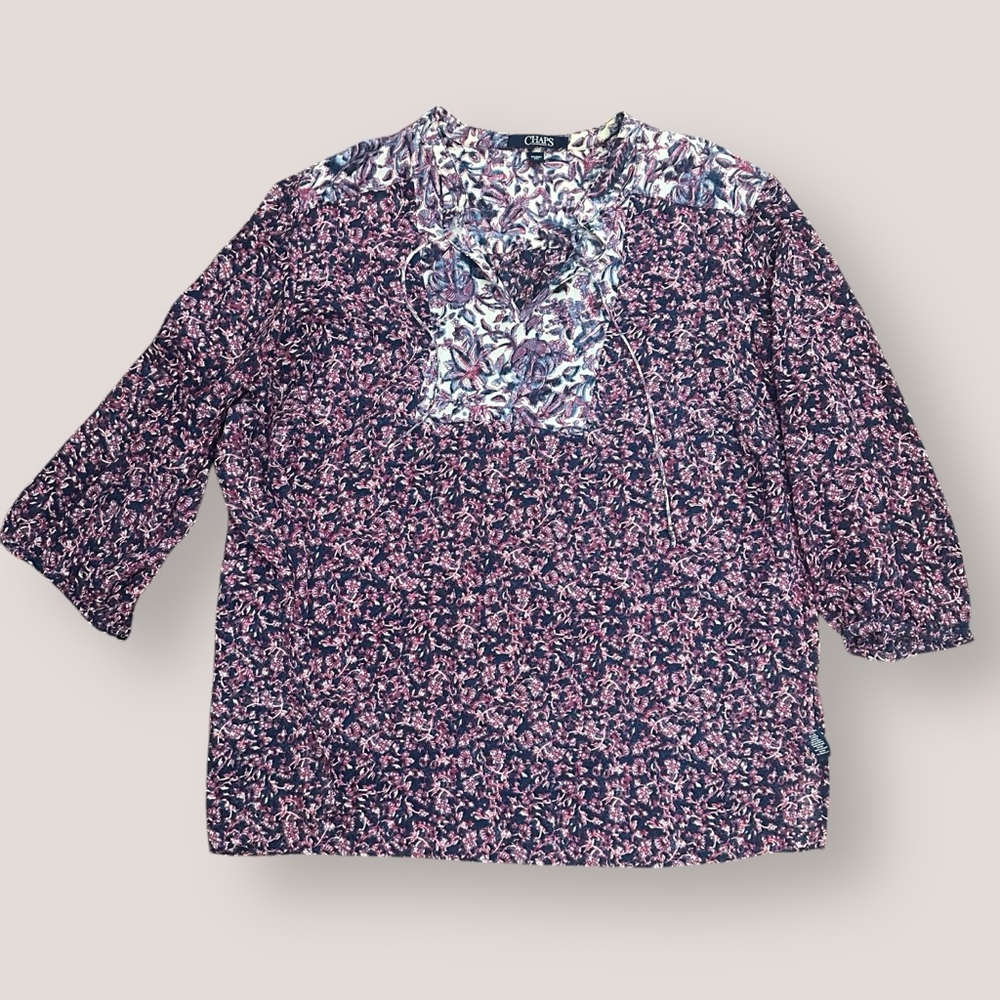 Chaps paisley print top